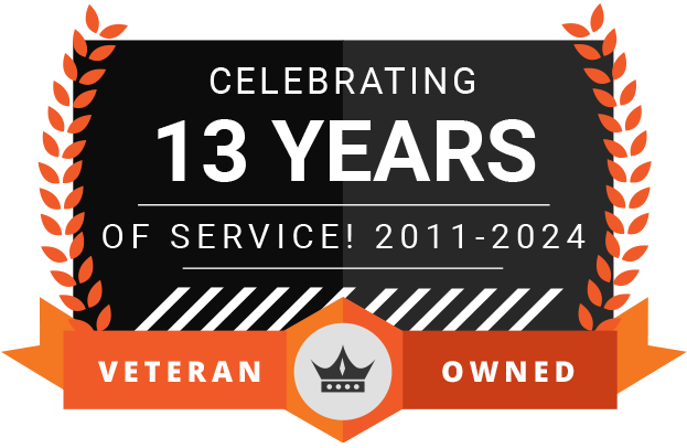 13 years of service veteran owned 2024