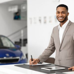 a sales person at the dealership