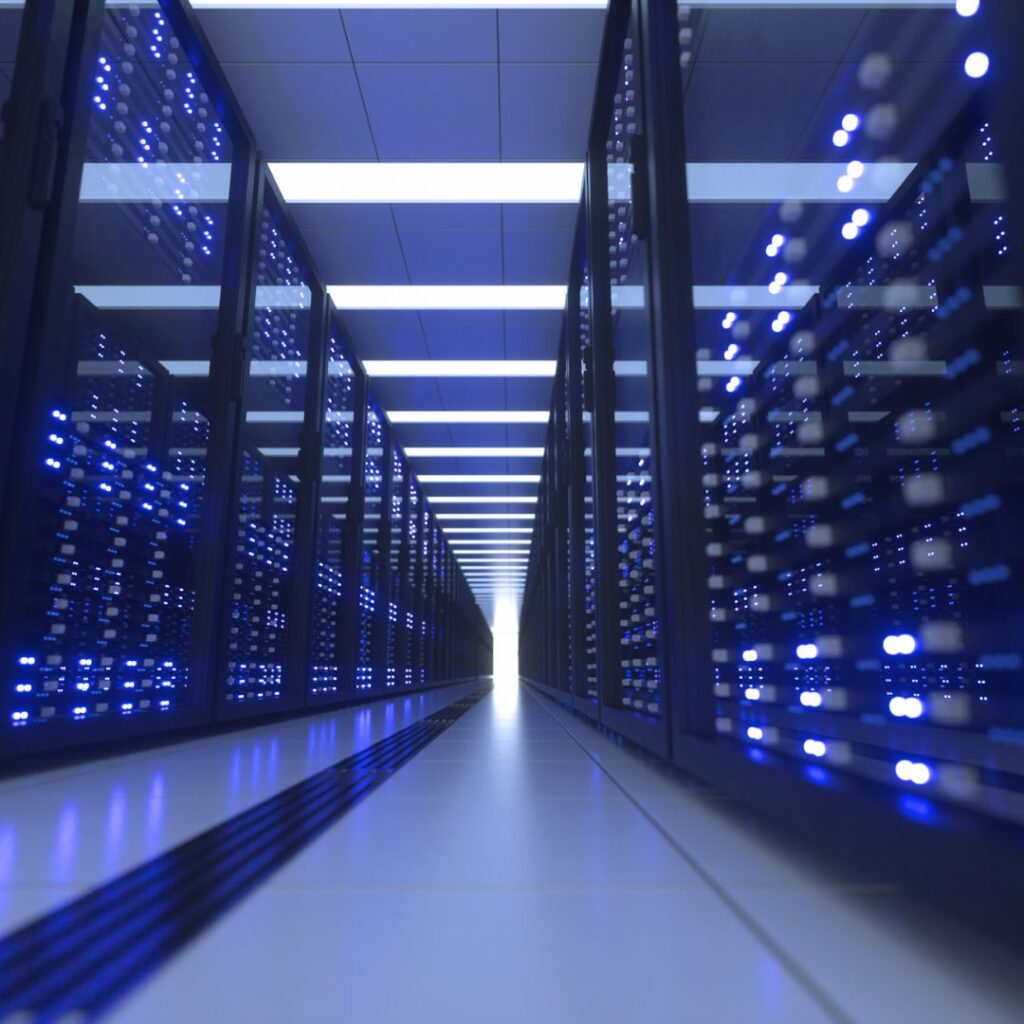 computer server row