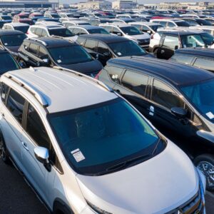 lot with new cars