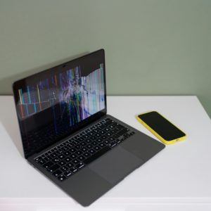 broken computer concept